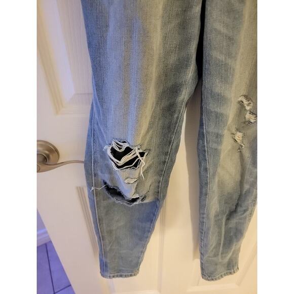 Abercrombie & Fitch Denim Bib OverallsSZ Small Skinny Distressed Streetwear - Picture 4 of 13